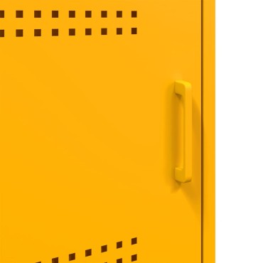 vidaXL Έπιπλο Τηλεόρασης Μουσταρδί Κίτρινο 100,5x39x50,5cm από Ατσάλι