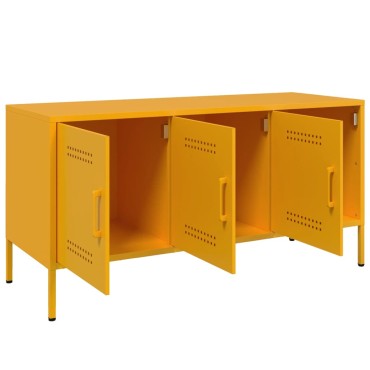 vidaXL Έπιπλο Τηλεόρασης Μουσταρδί Κίτρινο 100,5x39x50,5cm από Ατσάλι
