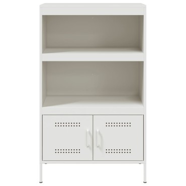 vidaXL Ραφιέρα Λευκή 68x39x113cm από Ατσάλι 1 τεμ.