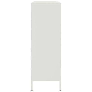 vidaXL Ραφιέρα Λευκή 68x39x113cm από Ατσάλι 1 τεμ.