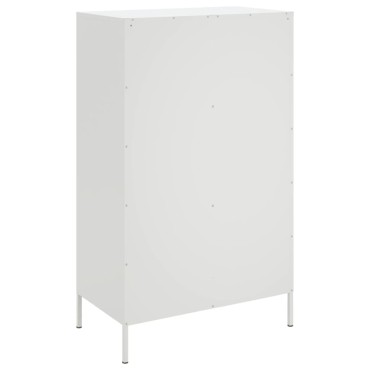 vidaXL Ραφιέρα Λευκή 68x39x113cm από Ατσάλι 1 τεμ.