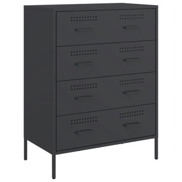vidaXL Ντουλάπι Μαύρο 68x39x89cm από Ατσάλι 1 τεμ.