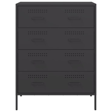 vidaXL Ντουλάπι Μαύρο 68x39x89cm από Ατσάλι 1 τεμ.