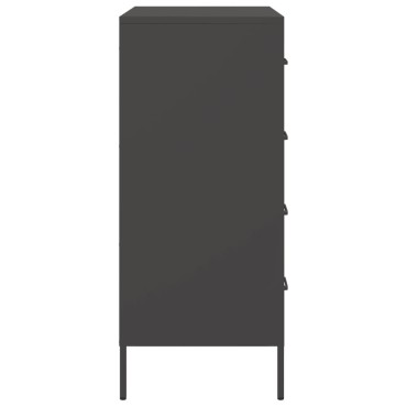 vidaXL Ντουλάπι Μαύρο 68x39x89cm από Ατσάλι 1 τεμ.