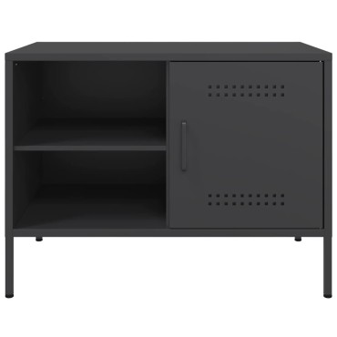 vidaXL Έπιπλο Τηλεόρασης Μαύρο 68x39x50,5cm Ατσάλινο