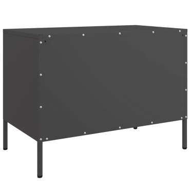 vidaXL Έπιπλο Τηλεόρασης Μαύρο 68x39x50,5cm Ατσάλινο