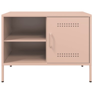 vidaXL Έπιπλο Τηλεόρασης Ροζ 68x39x50,5cm από Χάλυβα