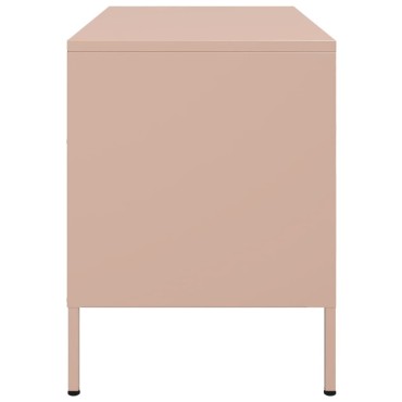 vidaXL Έπιπλο Τηλεόρασης Ροζ 68x39x50,5cm από Χάλυβα