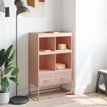 vidaXL Ντουλάπα Ροζ 68x39x111,5cm από Χάλυβα 1 τεμ.