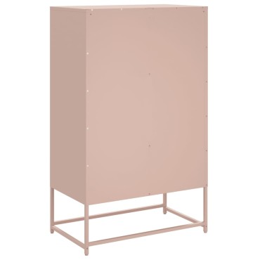 vidaXL Ντουλάπα Ροζ 68x39x111,5cm από Χάλυβα 1 τεμ.