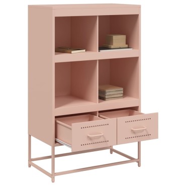 vidaXL Ντουλάπα Ροζ 68x39x111,5cm από Χάλυβα 1 τεμ.
