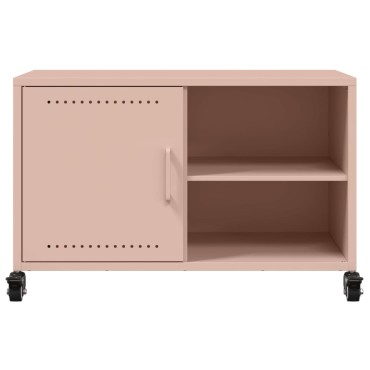 vidaXL Έπιπλο Τηλεόρασης Ροζ 68x39x43,5cm Χάλυβας