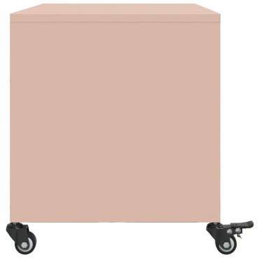 vidaXL Έπιπλο Τηλεόρασης Ροζ 68x39x43,5cm Χάλυβας