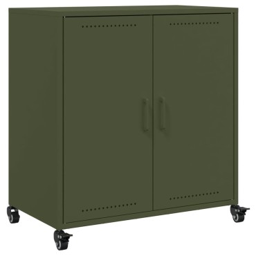 vidaXL Ντουλάπι Πράσινο Λαδί 68,5x39x72cm από Ατσάλι 1 τεμ.