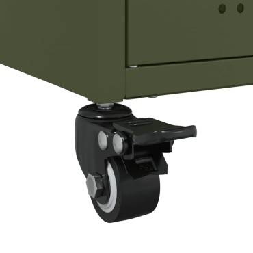 vidaXL Ντουλάπι Πράσινο Λαδί 68,5x39x72cm από Ατσάλι 1 τεμ.