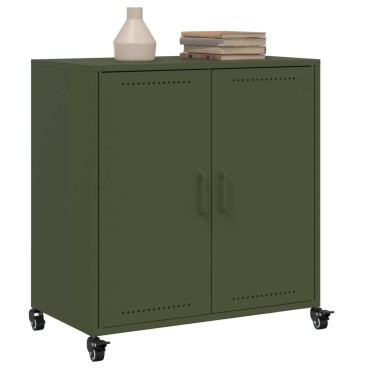 vidaXL Ντουλάπι Πράσινο Λαδί 68,5x39x72cm από Ατσάλι 1 τεμ.