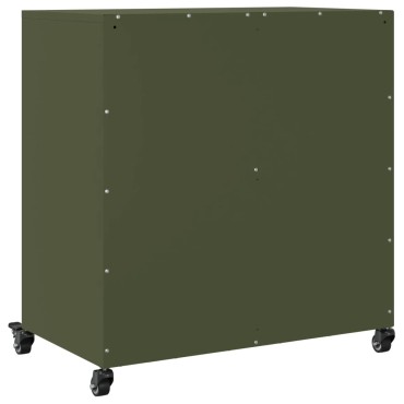 vidaXL Ντουλάπι Πράσινο Λαδί 68,5x39x72cm από Ατσάλι 1 τεμ.