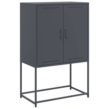 vidaXL Έπιπλο Τηλεόρασης Μαύρο 68,5x39x60,5cm Ατσάλινο