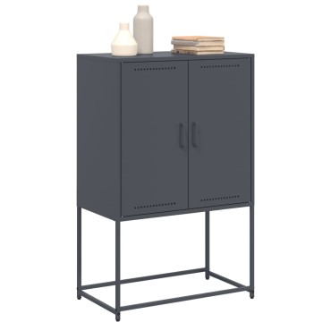 vidaXL Έπιπλο Τηλεόρασης Μαύρο 68,5x39x60,5cm Ατσάλινο