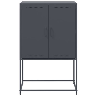vidaXL Έπιπλο Τηλεόρασης Μαύρο 68,5x39x60,5cm Ατσάλινο