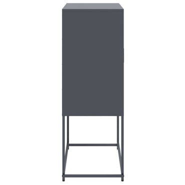 vidaXL Έπιπλο Τηλεόρασης Μαύρο 68,5x39x60,5cm Ατσάλινο
