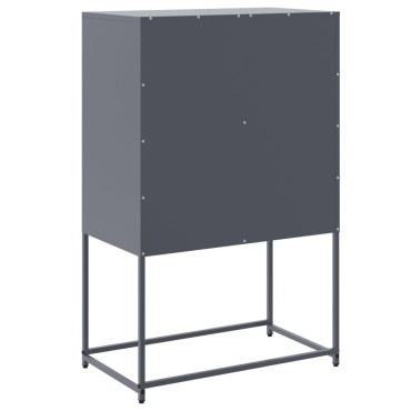 vidaXL Έπιπλο Τηλεόρασης Μαύρο 68,5x39x60,5cm Ατσάλινο
