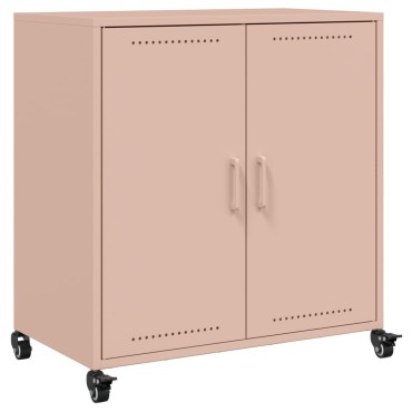 vidaXL Ντουλάπι Ροζ 68x39x72cm από Χάλυβα 1 τεμ.