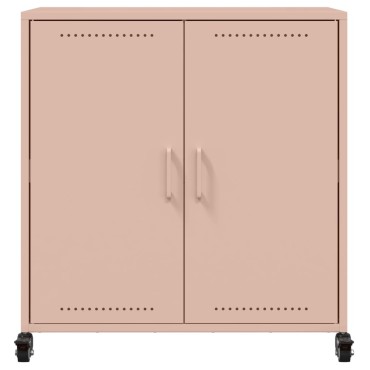 vidaXL Ντουλάπι Ροζ 68x39x72cm από Χάλυβα 1 τεμ.