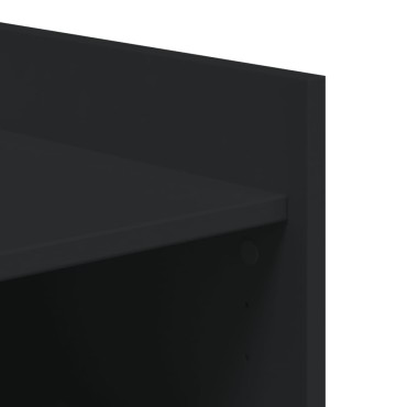 vidaXL Παπουτσοθήκη Μαύρη 52x37,5x100cm από Επεξεργασμένο Ξύλο