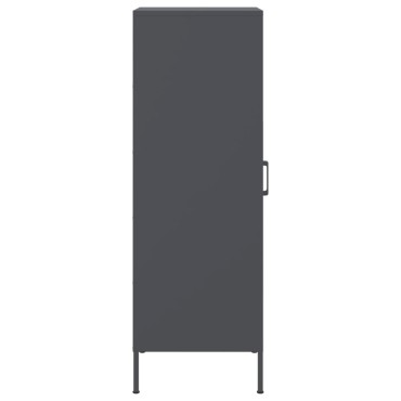 vidaXL Ντουλάπι Ανθρακί 36x39x113cm από Ατσάλι 1 τεμ.
