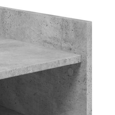 vidaXL Παπουτσοθήκη Γκρι Σκυροδέματος 52x37,5x100cm Επεξεργασμένο Ξύλο