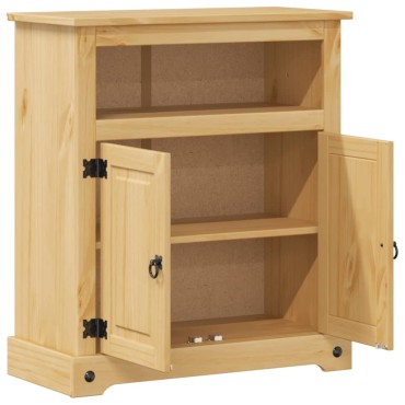 vidaXL Ντουλάπι Μπάνιου Corona 70x33x80cm από Μασίφ Ξύλο Πεύκου