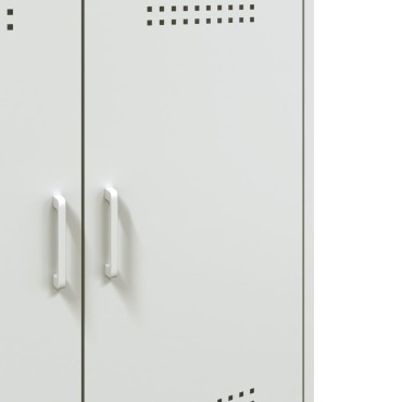 vidaXL Μπουφές Λευκός 68x39x79cm από Ατσάλι 1 τεμ.