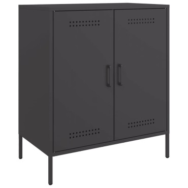 vidaXL Ντουλάπι Μαύρο 68x39x79cm από Ατσάλι 1 τεμ.