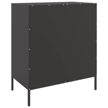 vidaXL Ντουλάπι Μαύρο 68x39x79cm από Ατσάλι 1 τεμ.