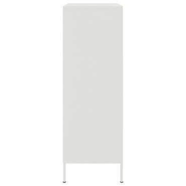 vidaXL Ντουλάπι Λευκό 68x39x113cm από Ατσάλι 1 τεμ.