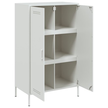 vidaXL Ντουλάπι Λευκό 68x39x113cm από Ατσάλι 1 τεμ.