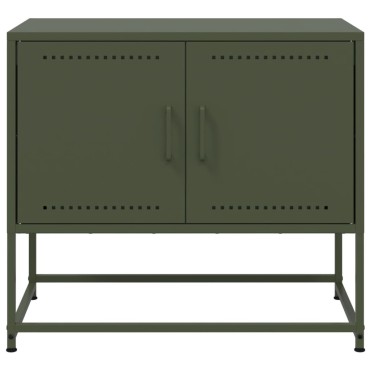 vidaXL Έπιπλο Τηλεόρασης Πράσινο Λαδί 68,5x39x60,5cm από Ατσάλι