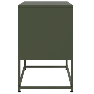 vidaXL Έπιπλο Τηλεόρασης Πράσινο Λαδί 68,5x39x60,5cm από Ατσάλι