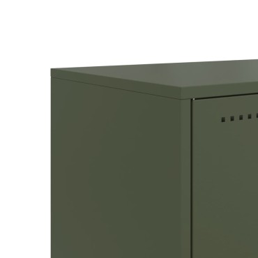 vidaXL Έπιπλο Τηλεόρασης Πράσινο Λαδί 68,5x39x60,5cm από Ατσάλι