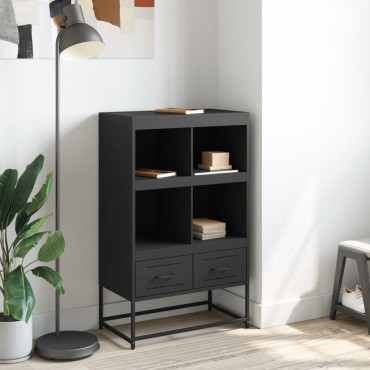vidaXL Ντουλάπι Μαύρο 68x39x111,5cm από Χάλυβα 1 τεμ.