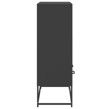 vidaXL Ντουλάπι Μαύρο 68x39x111,5cm από Χάλυβα 1 τεμ.