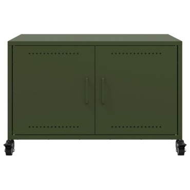 vidaXL Έπιπλο Τηλεόρασης Πράσινο Λαδί 68x39x43,5cm από Ατσάλι
