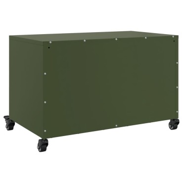 vidaXL Έπιπλο Τηλεόρασης Πράσινο Λαδί 68x39x43,5cm από Ατσάλι