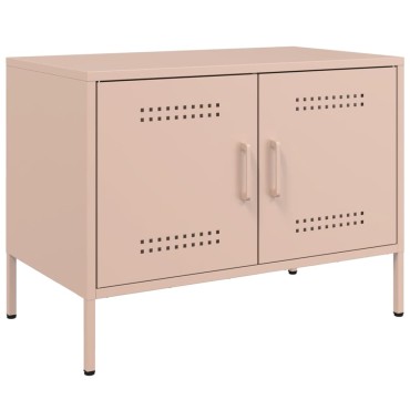 vidaXL Έπιπλο Τηλεόρασης Ροζ 68x39x50,5cm από Χάλυβα