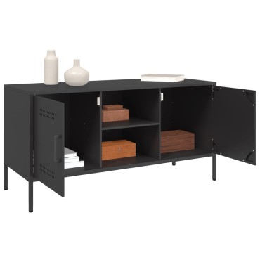vidaXL Έπιπλο Τηλεόρασης Μαύρο 100,5x39x50,5cm Ατσάλινο