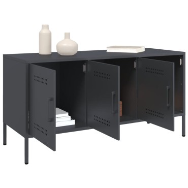 vidaXL Έπιπλο Τηλεόρασης Ανθρακί 100,5x39x50,5cm από Ατσάλι