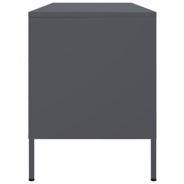 vidaXL Έπιπλο Τηλεόρασης Ανθρακί 100,5x39x50,5cm από Ατσάλι