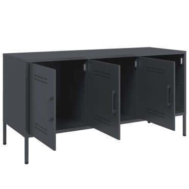 vidaXL Έπιπλο Τηλεόρασης Ανθρακί 100,5x39x50,5cm από Ατσάλι