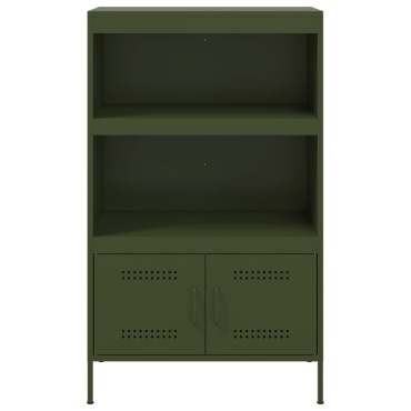 vidaXL Ραφιέρα Πράσινο Λαδί 68x39x113cm από Ατσάλι 1 τεμ.